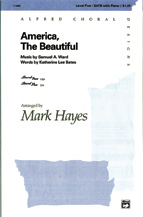 America the Beautiful SATB choral sheet music cover Thumbnail